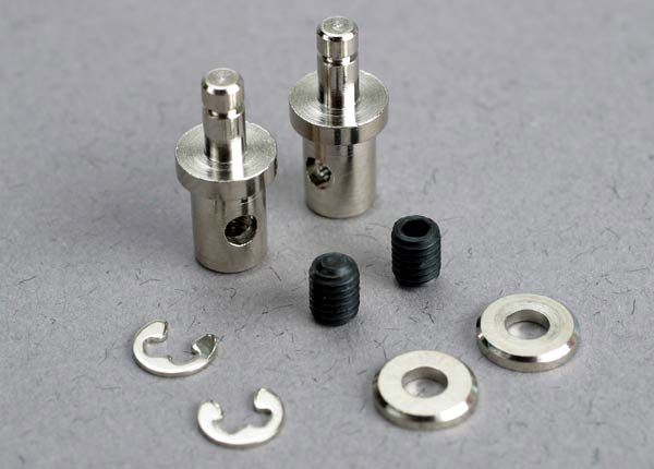 TRA1541, Traxxas Servo rod connectors (2)/ 3mm grub screws