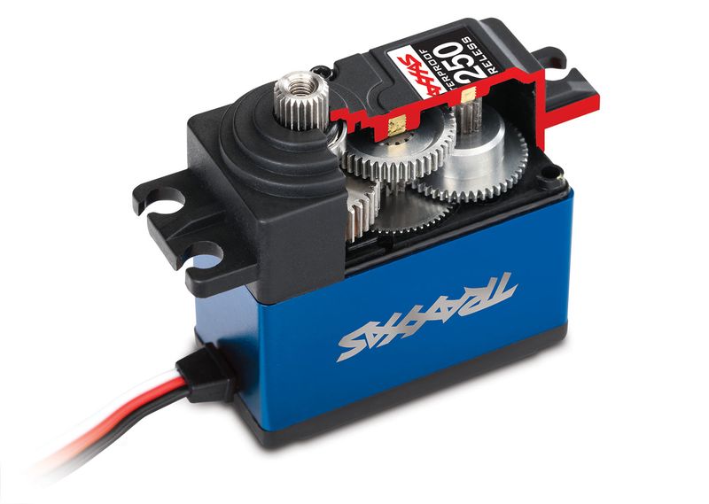 TRA2250, Traxxas 330 High Torque Metal Gear Waterproof Digital Servo (Blue) (High Voltage)
