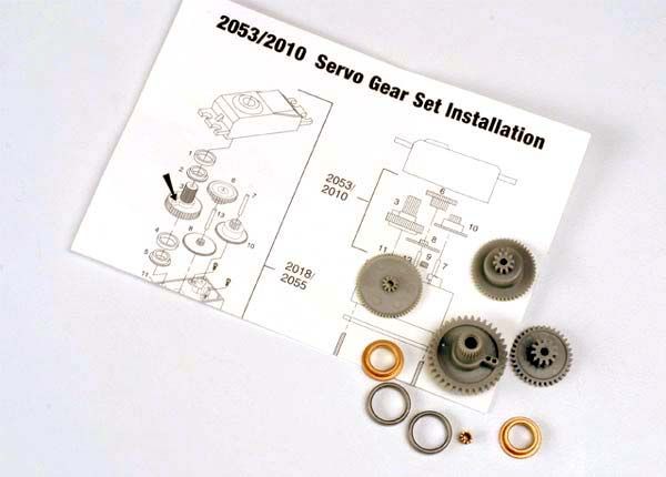TRA2053, Traxxas Gear set (for TRA2055, TRA2056 servos)