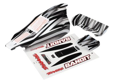 Traxxas Body, Bandit, ProGraphixÔøΩ (replacement for the painted body. Graphics are printed, requires paint &amp; final color application)/ decal sheet