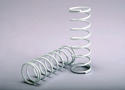 TRA2458A, Traxxas Front Shock Spring (White) (2)