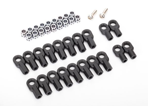 TRA1942, Traxxas Rod ends (16 long &amp; 4 short)/ hollow ball connectors (18)/ ball screws (2)