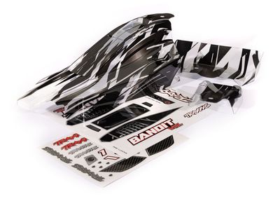 Traxxas Body, Bandit VXL, ProGraphix/ wing (graphics are printed, requires paint &amp; final color application)/ decal sheet