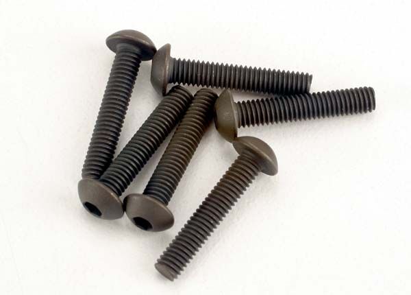 TRA2579, Traxxas 3x15mm Button Head Screws (6)