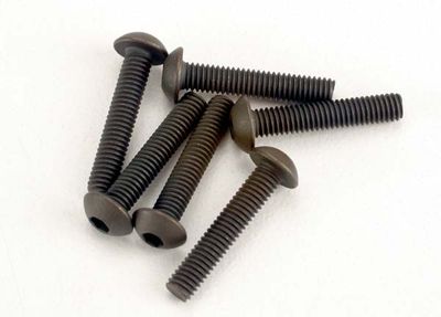 TRA2579, Traxxas 3x15mm Button Head Screws (6)