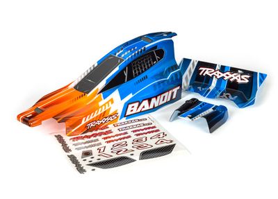 Traxxas Body, BanditÔøΩ (also fits BanditÔøΩ VXL), orange/ wing (painted, decals applied)