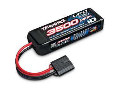 TRA2825X, Traxxas 2S &quot;Power Cell&quot; 25C LiPo Battery (7.4V/3500mAh) w/iD Connector