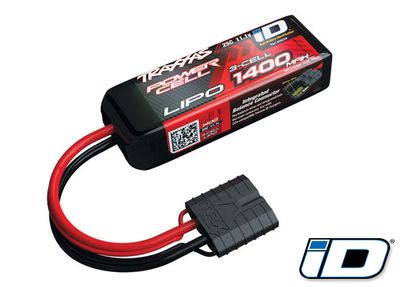 TRA2823X, Traxxas 3S "Power Cell" 25C LiPo Battery w/iD Traxxas Connector (11.1V/1400mAh)