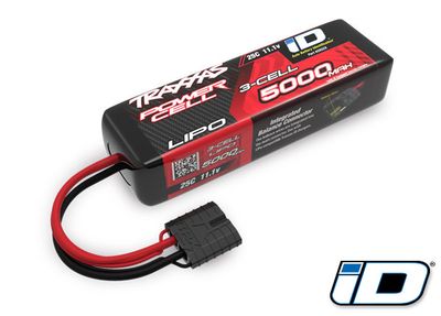 TRA2832X, Traxxas &quot;Genuine&quot; 3S &quot;Power Cell&quot; 25C LiPo Battery (11.1V/5000mAh) w/iD Connector