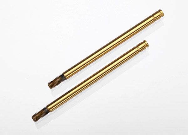 Traxxas Shock shafts, hardened steel, titanium nitride coated (X-long) (2)