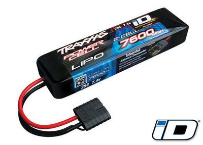 TRA2869X, Traxxas 2S &quot;Power Cell&quot; 25C LiPo Battery w/iD Traxxas Connector (7.4V/7600mAh)