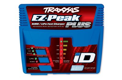 TRA2970, Traxxas EZ-Peak Plus Battery Charger w/Auto iD (3S/4A/40W)