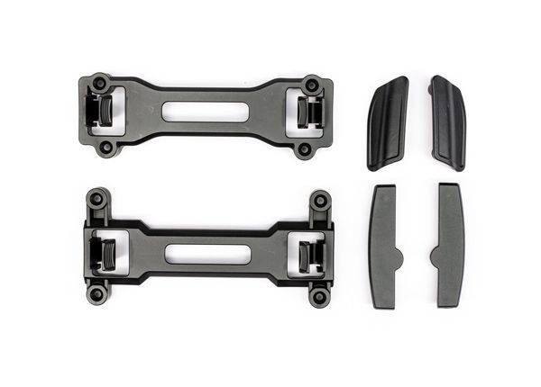 Traxxas Latch, body mount, front (1), rear (1)/ latch mounts, front &amp; rear (left &amp; right) (for clipless body mounting)