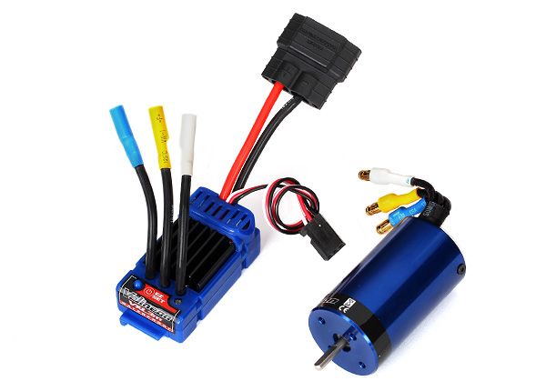 TRA3370, Traxxas Velineon VXL-3M Waterproof 1/16 Scale Brushless Power System (4000Kv)