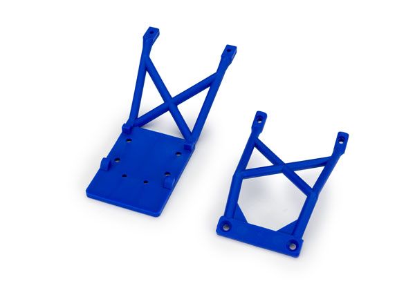 Traxxas Skid plates, front &amp; rear (blue)