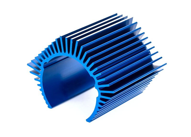 Traxxas Heat sink, low profile, Velineon 1200XL (aluminum, blue-anodized)