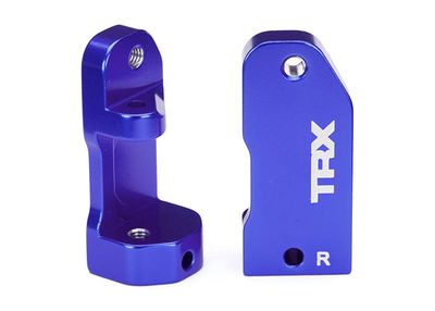 TRA3632A, TTraxxas Aluminum 30° Caster Blocks (Blue) (2)
