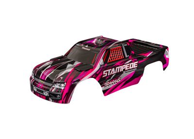 Traxxas Body, StampedeÔøΩ (also fits StampedeÔøΩ VXL), pink (painted, decals applied) (assembled with front &amp; rear body mounts for clipless mounting)