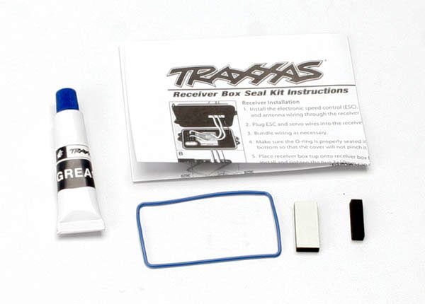 TRA3629, Traxxas Seal kit, receiver box (includes o-ring, seals, and silicone grease)