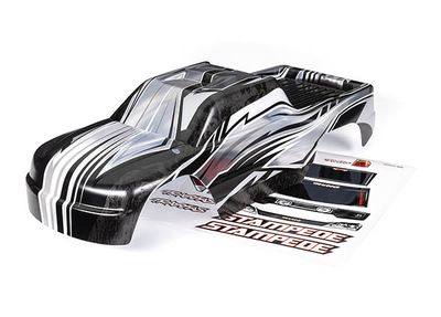 Traxxas Body, StampedeÔøΩ, ProGraphixÔøΩ (graphics are printed, requires paint &amp; final color application)/ decal sheet