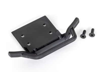 TRA3735, Traxxas Bumper, front/ 4x12 CCS (2) (fits 2WD Rustler or Bandit) (for LED light kit installation)