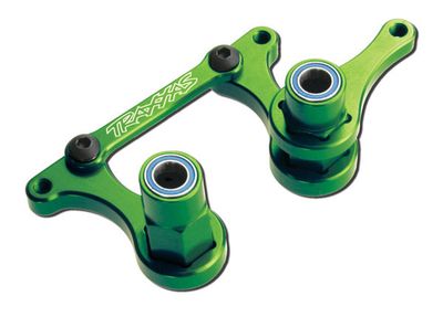 Traxxas Steering bellcranks, drag link (green-anodized 6061-T6 aluminum)/ 5x8mm ball bearings (4)/ hardware (assembled)