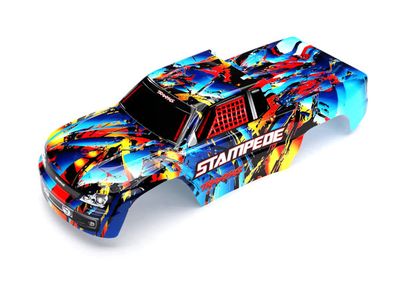 Traxxas Body, StampedeÔøΩ, Rock n&#39; Roll (painted, decals applied)