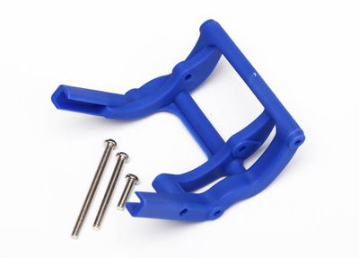 Traxxas Wheelie bar mount (1) / hardware (blue)