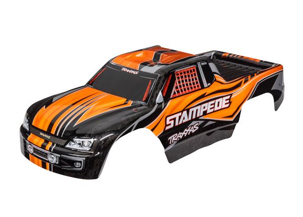 Traxxas Body, StampedeÔøΩ (also fits StampedeÔøΩ VXL), orange (painted, decals applied)