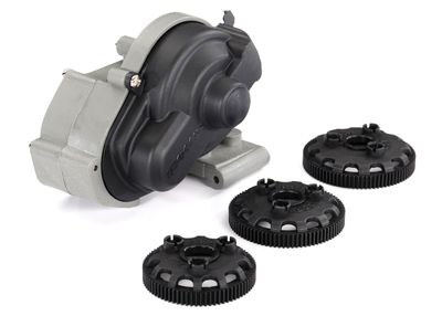 TRA3695, Traxxas Transmission, complete (fits 1/10-scale 2WD Rustler, Bandit, Stampede, Slash)
