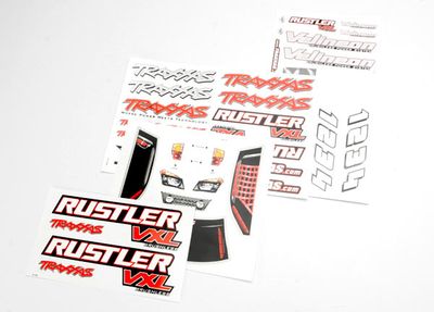 Traxxas Decal sheets, RustlerÔøΩ VXL