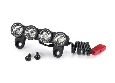Traxxas LED light bar, front (assembled)/ 3x8 BCS (2)/ 2.5x8 BCS (2) (requires #3735 front bumper for 2WD RustlerÔøΩ or BanditÔøΩ)