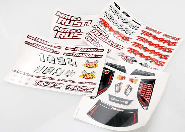 Traxxas Decal sheet, Nitro RustlerÔøΩ