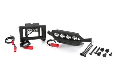 TRA3794, Traxxas LED Light Set, complete (includes front and rear bumpers with LED light bar, rear LED harness, &amp; BEC Y-harness) (fits 2WD Rustler or Bandit)