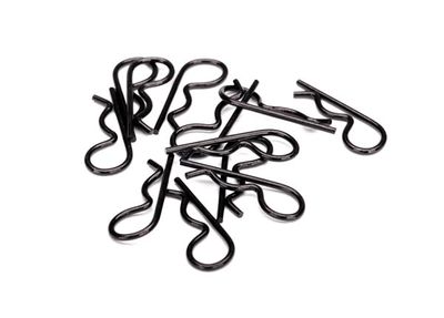 TRA3934A, Traxxas Body clips, heavy duty (black) (12)