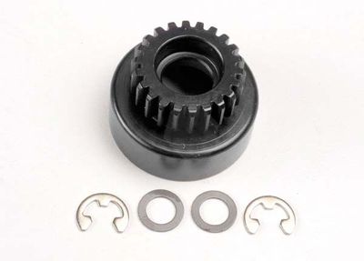 Traxxas Clutch bell (22-tooth)/5x8x0.5mm fiber washer (2)/ 5mm e-clip (requires 5x11x4mm ball bearings part 4611)