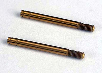Traxxas Shock shafts, hardened steel, titanium nitride coated (32mm) (2)