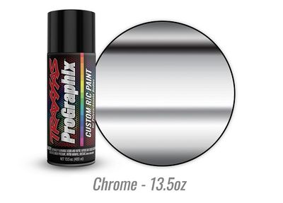 Traxxas Body paint, ProGraphix, chrome (13.5oz)