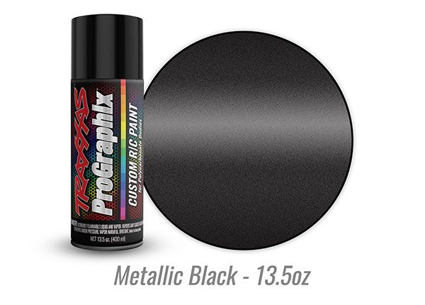 Traxxas Body paint, ProGraphixÔøΩ, metallic black (13.5oz)