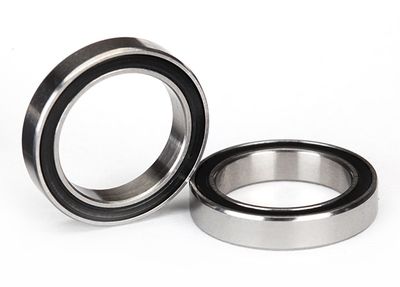 Traxxas Ball bearings, black rubber sealed (15x21x4mm) (2)