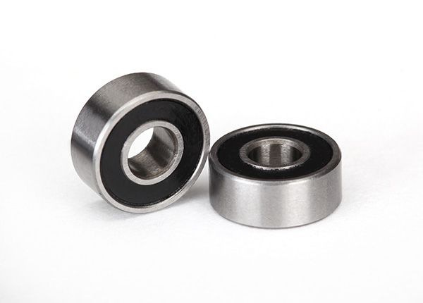 Traxxas Ball bearings, black rubber sealed (4x10x4mm) (2)