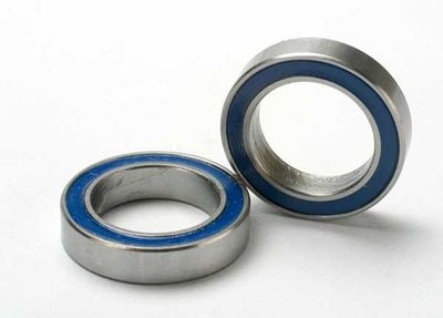 TRA5120, Traxxas Ball bearings, blue rubber sealed (12x18x4mm) (2)