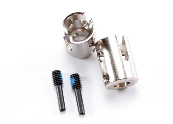 TRA5153, Traxxas Drive cups, inner (2) Revo/E-Revo (first generation)/T-Maxx/E-Maxx (steel constant-velocity driveshafts)/screw pin, M4/15 (2)