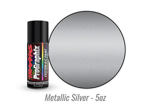 Traxxas Body paint, ProGraphixÔøΩ, metallic silver (5oz)