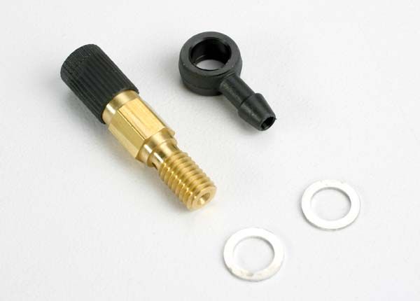 Traxxas Needle assembly, high-speed (with fuel fitting)/ 2.5x1.15mm O-ring (2)/ 5.3x7.8x.6mm crush washer (2) (TRXÔøΩ 2.5, 2.5R, 3.3)