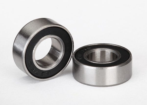 Traxxas Ball bearings, black rubber sealed (7x14x5mm) (2)