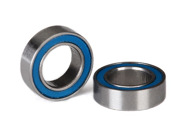 Traxxas Ball bearings, blue rubber sealed (6x10x3mm) (2)
