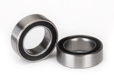 Traxxas Ball bearings, black rubber sealed (5x8x2.5mm) (2)