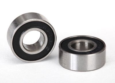Traxxas Ball bearings, black rubber sealed (6x13x5mm) (2)