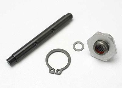 Traxxas Primary shaft/ 1st speed hub/ one-way bearing/ snap ring/ 5x8mm PTFE-coated washer